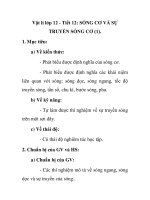 Vật lí lớp 12 - Tiết 12: SÓNG CƠ VÀ SỰ TRUYỀN SÓNG CƠ (1). pptx