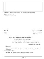 Giáo án âm nhạc 9 - trường THCS Nguyễn Thái Học part 7 ppsx