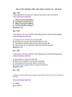 ĐỀ LUYỆN THI HSG MÔN: HÓA HỌC( CÓ ĐÁP ÁN) – ĐỀ SỐ 54 ppsx