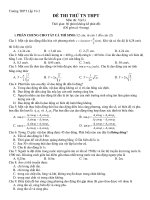 ĐỀ THI THỬ TN THPT Môn thi: Vật Lí - Trường THPT Lấp Vò 2 ppsx
