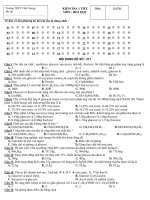KIỂM TRA 1 TIẾT MÔN : HOÁ HỌC pot