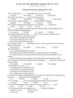 LUYỆN TẬP TỔNG HỢP TRẮC NGHIỆM ANH VĂN - SỐ 8 doc