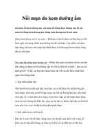 Nổi mụn do kem dưỡng ẩm ppsx