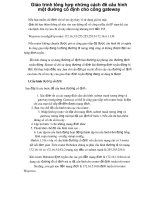 Giáo trình tổng hợp những cách để cấu hình một đường cố định cho cổng gateway phần 1 pps