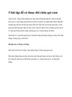 5 bài tập để có được đôi chân gợi cảm potx