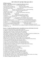 ĐỀ CƯƠNG ÔN TẬP HỌC PHỤ ĐẠO ANH 11 docx