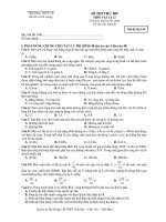 Đề THI THỬ ĐH MÔN VẬT LÍ 12 - Mã đề thi 134 doc