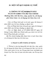 Pháp lệnh lưu trữ Quốc gia và các văn bản hướng dẫn thi hành part 5 pps