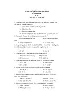 ĐỀ THI THỬ TRẮC NGHIỆM ĐẠI HỌC MÔN HÓA HỌC ĐỀ SỐ 7 potx