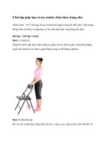 5 bài tập giúp bạn có tay mảnh, chân thon, bụng nhỏ pdf