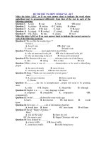 ĐỀ THI THỬ TN-THPT CÓ ĐÁP ÁN - Đề 7 ppsx