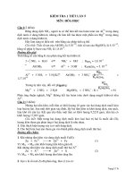 KIỂM TRA 1 TIẾT LẦN 5 MễN: HÓA HỌC doc