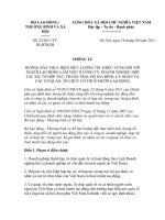 Thông tư 23/2011/TTBLĐTBXH pptx