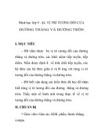 Hình học lớp 9 - §4. VỊ TRÍ TƯƠNG ĐỐI CỦA ĐƯỜNG THẲNG VÀ ĐƯỜNG TRÒN ppt