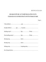 MẪU BẢNG KHAI NGUYÊN LIỆU, VẬT TƯ DO BÊN NHẬN GIA CÔNG CUNG ỨNG SỬ DỤNG ĐỂ SẢN XUẤT SẢN PHẨM TƯƠNG ỨNG VỚI TỪNG TỜ KHAI XUẤT KHẨU doc