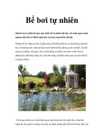 Bể bơi tự nhiên pptx