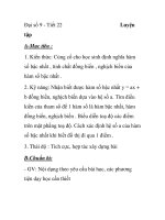 Đại số 9 - Tiết 22 Luyện tập pdf