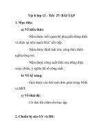 Vật lí lớp 12 - Tiết 27: BÀI TẬP doc