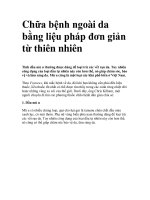 Chữa bệnh ngoài da bằng liệu pháp đơn giản từ thiên nhiên pot