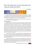 Bản chất lưỡng tính của ánh sáng phản ảnh trong cac thành tựu nobel docx