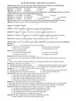 ĐỀ THI THỬ ĐẠI HỌC - MÔN TIẾNG ANH - ĐỀ SỐ 6 ppsx