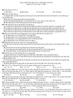 KIỂM TRA HỌC KỲ II - NĂM HỌC 2010-2011 Môn thi: VẬT LÝ LỚP 12 THPT doc