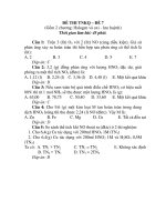 ĐỀ THI TNKQ – ĐỀ 7 pps