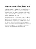 Chăm sóc móng tay để cơ thể khỏe mạnh ppsx