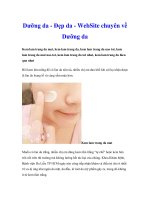 Dưỡng da - Đẹp da - WebSite chuyên về Dưỡng daKem lam trang da mat, kem lam trang da, pdf