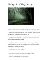 Những câu nói hay của bạn ppt