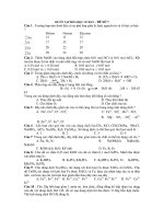 ĐỀ ÔN TẬP HÓA HỌC CƠ BẢN – ĐỀ SỐ 7 pps