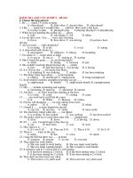 KIỂM TRA ANH VĂN 45 PHÚT - ĐỀ 018 ppsx