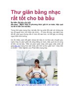 Thư giãn bằng nhạc rất tốt cho bà bầu pptx