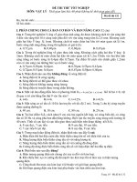 ĐỀ THI THỬ TỐT NGHIỆP MÔN: VẬT LÝ - Mã đề thi 132 potx