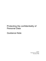 Protecting the confidentiality of Personal Data Guidance Note phần 1 docx