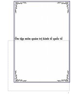 Ôn tập môn quản trị kinh tế quốc tế ppsx