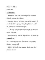 Đại số 9 - Tiết 3: Luyện tập ppsx