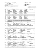 KIỂM TRA 1 TIẾT Môn : Anh Văn Lớp : 10 MÃ ĐỀ:571 pdf