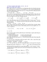 KT TRẮC NGHIỆM THPT-MÔN : VẬT LÍ _ TG : 60’ Đề số 2 pptx