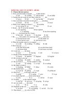 KIỂM TRA ANH VĂN 45 PHÚT - ĐỀ 004 docx