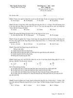 Ôn thi học kỳ 2 – môn : vật lí Đề 2 doc