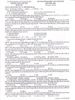 Đề thi thử môn hóa học trường đại học sư phạm Hà Nội - đề 3 doc