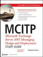 MCITP Microsoft Exchange Server 2007 Messaging Design and Deployment Study Guide phần 1 pptx