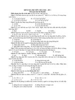 KIỂM TRA HKI MÔN: HÓA HỌC – ĐỀ 1 pot