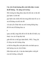 Các yếu tố ảnh hưởng đến cách biểu hiện và mức độ đề kháng potx