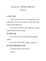 Hình học lớp 9 - ÔN TẬP HỌC KỲ I (tiếp theo) ppsx