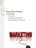 Bản chất của marketing