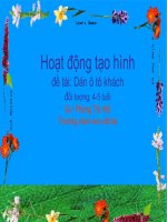 Giáo trình điện tử mầm non: Phát triển thẩm mỹ docx