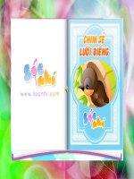 Kể chuyện theo tranh: Chim sẻ lười biếng doc