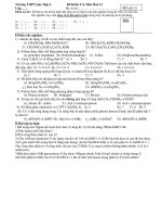 Đề Kiểm Tra Môn Hoá 12 MÃ đề:121 pptx